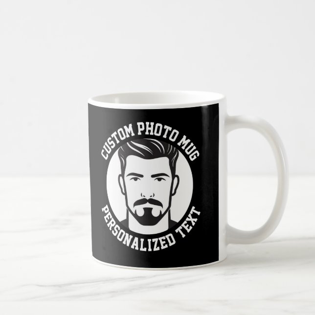 My Face on a Custom Mug BLACK (Right)