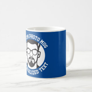 My Face on a Custom Mug CHELSEA BLUE