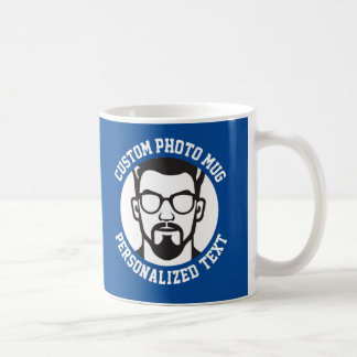 My Face on a Custom Mug CHELSEA BLUE