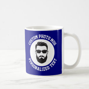 My Face on a Custom Mug NAVY BLUE