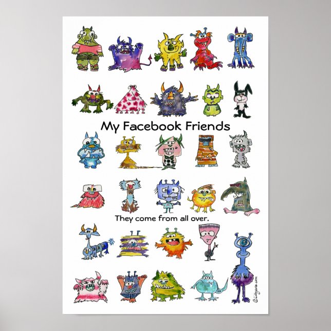 My Facebook Friends Poster (Front)