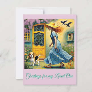 " MY FAITHFUL COMPANION " POSTCARD