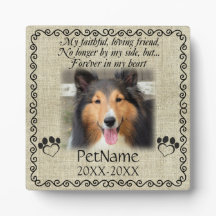 My Faithful Friend Pet Sympathy Custom Burlap