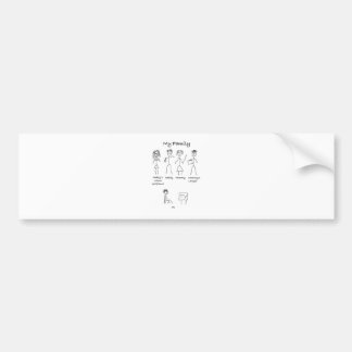 My-Family-4 Bumper Sticker