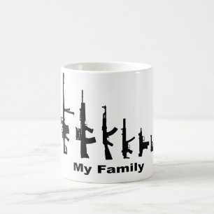 My Family (I Love Guns) Coffee Mug
