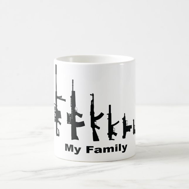 My Family (I Love Guns) Coffee Mug (Center)