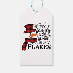 My Family is a Bunch of Flakes Snowflake Gift Tags