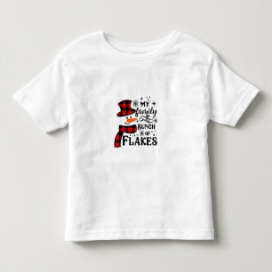 My Family is a Bunch of Flakes Snowflake  Toddler T-Shirt