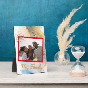 My family Tabletop plaque is 5x7 with an Easel