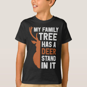 My family tree deer stand it funny hunting colored T-Shirt