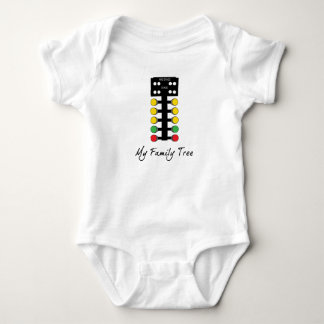 My Family Tree - Drag Racing Christmas Tree Baby Bodysuit