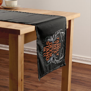 My Family Tree Has A Deer Stand In It Hunting Short Table Runner