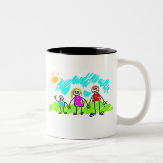 My Family Two-Tone Coffee Mug