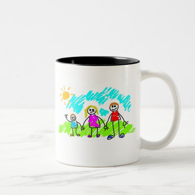 My Family Two-Tone Coffee Mug (Right)
