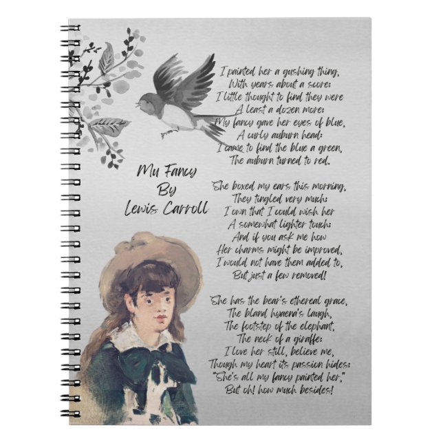 My Fancy Poetry By Lewis Carroll   Notebook (Front)