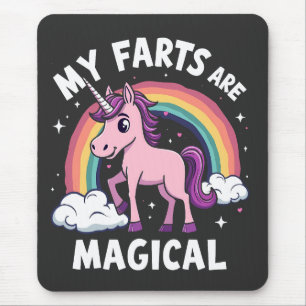 My Farts Are Magical Funny Unicorn Rainbow  Mouse Mat