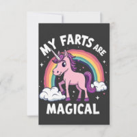 My Farts Are Magical Funny Unicorn Rainbow 