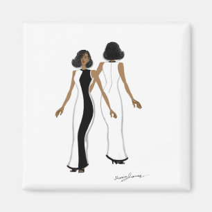 My Fashion Art - Square Magnet