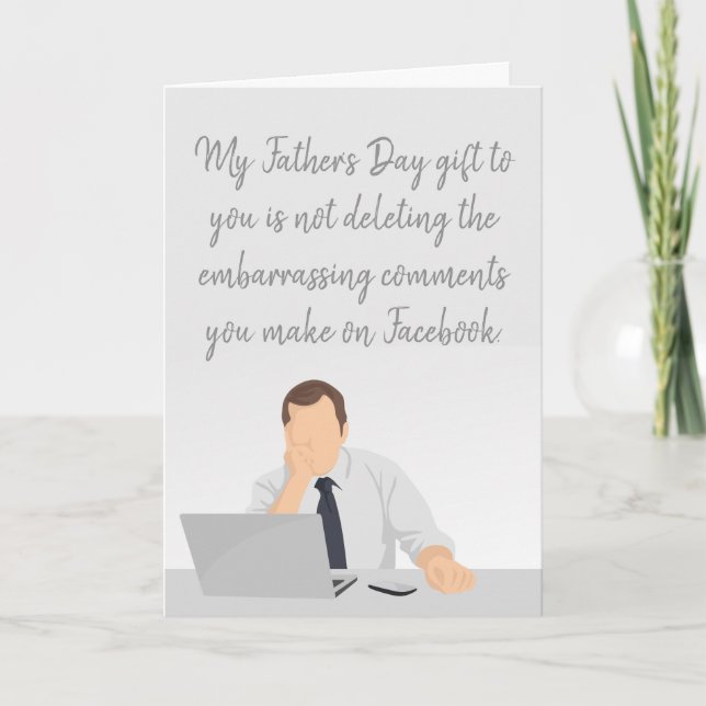 My Father's Day gift to you Card (Front)
