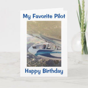 "MY FAV PILOT" DO WHAT MAKES YOU HAPPY BIRTHDAY CARD