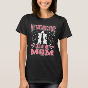 My Favorite Base Mom Cheerleader Cheerleading  1 T-Shirt