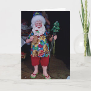 MY FAVORITE BEACH BUM MERRY CHRISTMAS HOLIDAY CARD