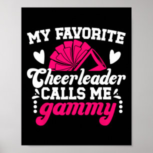My Favorite Cheerleader Gammy Cheer Gammy Cheerlea Poster