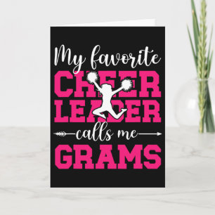 My Favorite Cheerleader Grams Cheer Grams Grandma Card