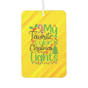 My Favorite Color is Christmas Lights-55667 Car Air Freshener