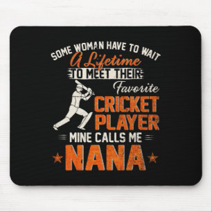 My Favorite Cricket Player Calls Me Nana Funny Cri Mouse Mat
