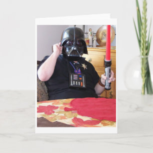 MY FAVORITE DAY PLAYING DARK VADER CARD
