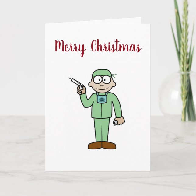 ***MY FAVORITE DOCTOR** AT CHRISTMAS HOLIDAY CARD (Front)