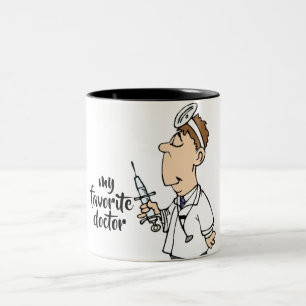 ***MY FAVORITE DOCTOR*** Two-Tone COFFEE MUG