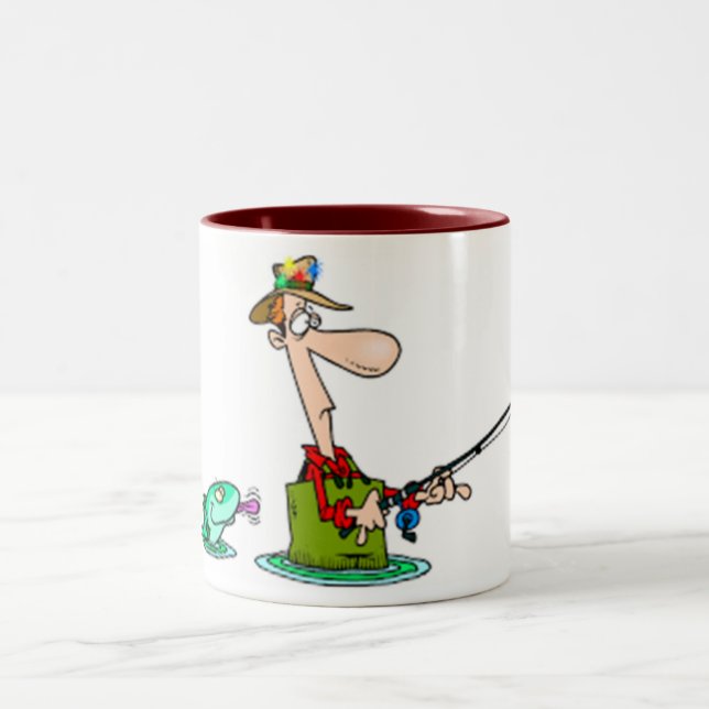 **MY FAVORITE FISHERMAN'S" Two-Tone COFFEE MUG (Center)