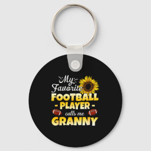 My Favorite Football Player Calls Me Granny  Key Ring