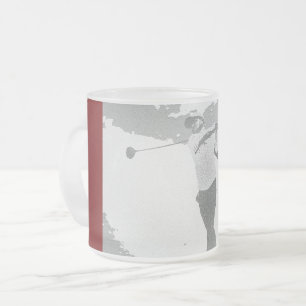 My Favorite Golf Coach Frosted Glass Coffee Mug