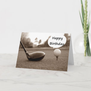 MY FAVORITE GOLFER ON HIS BIRTHDAY CARD