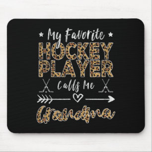 My Favorite Hockey Player Calls Me Grandma Mother' Mouse Mat