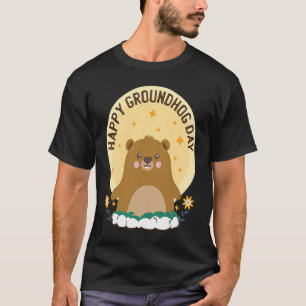 My Favorite Holiday Ground Hog Sunshine Groundhog  T-Shirt