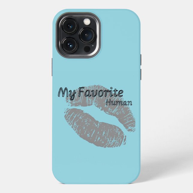 My Favorite Human iPhone Case – Romantic Lips Art  (Back)