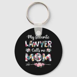 My Favorite Lawyer Calls Me Mom Key Ring