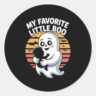 My Favorite Little Boo Halloween T-shirt Classic Round Sticker