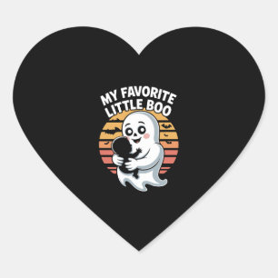 My Favorite Little Boo Halloween T-shirt Heart Sticker
