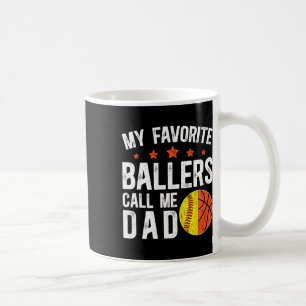 My Favorite Llers Call Me Dad Softll Sketll Dad  Coffee Mug