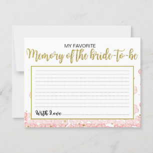 My Favorite Memory of the Bride   Pink and Gold