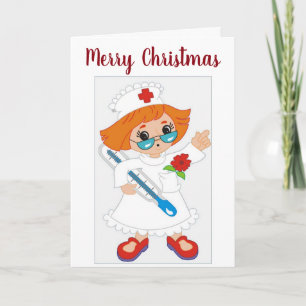 ***MY FAVORITE NURSE** AT CHRISTMAS HOLIDAY CARD