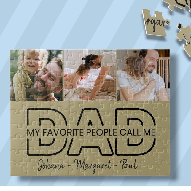 My favorite people call me Dad  Photo Father's Day Jigsaw Puzzle (My favorite people call me Dad Photo Father's Day Jigsaw Puzzle)