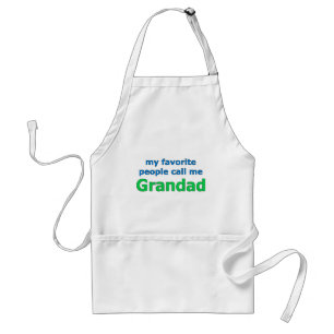my favorite people call me grandad standard apron