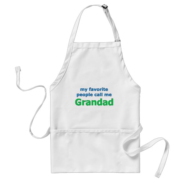 my favorite people call me grandad standard apron (Front)