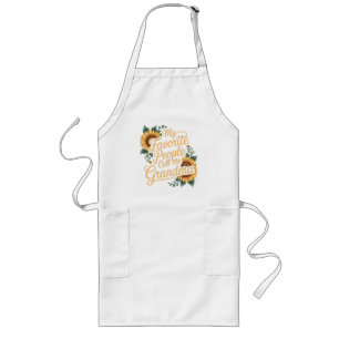 My Favorite People Call Me Grandma Mother's Day Long Apron